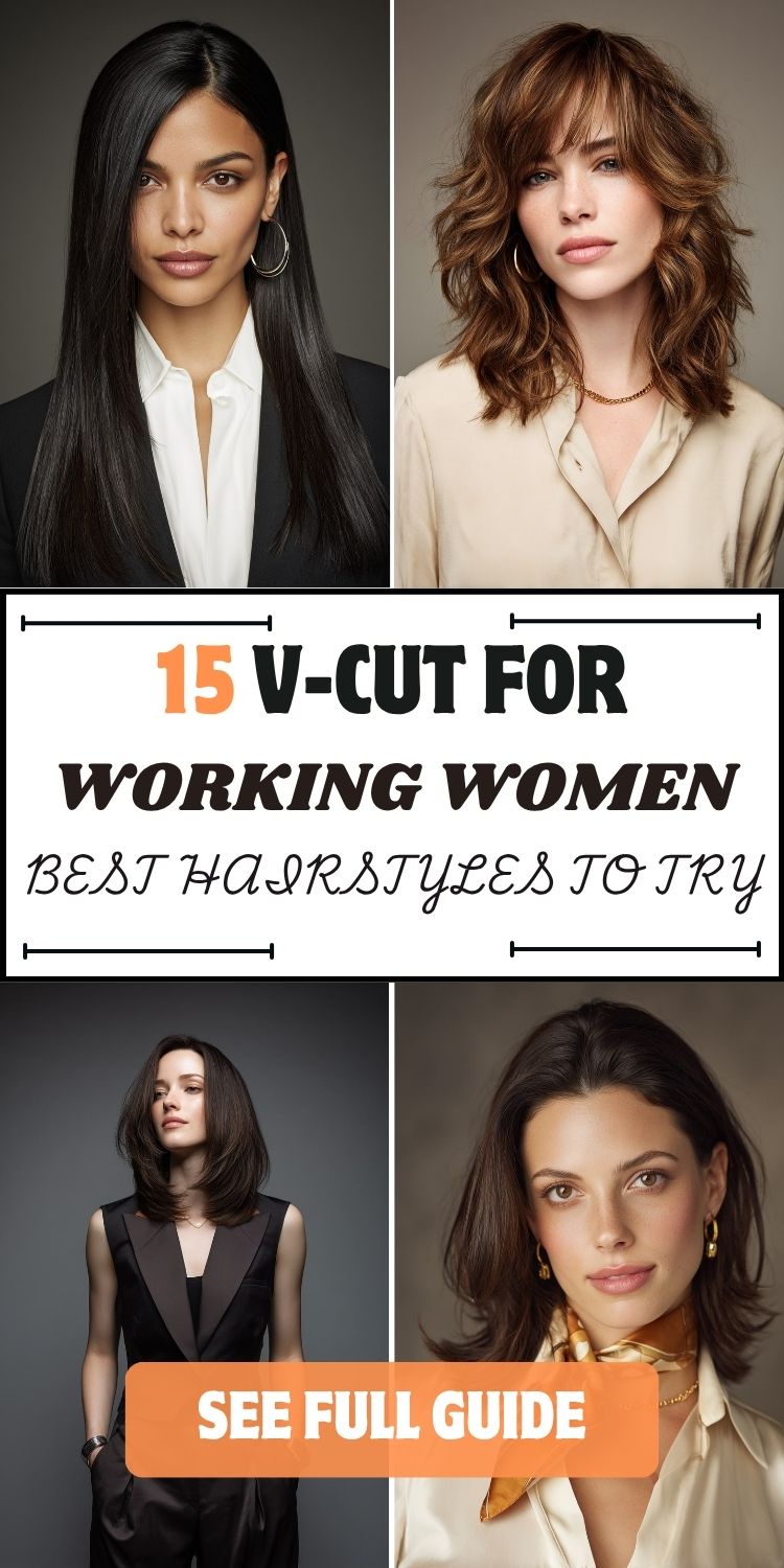 15 V-Cut for Working Women Best Hairstyles to Try