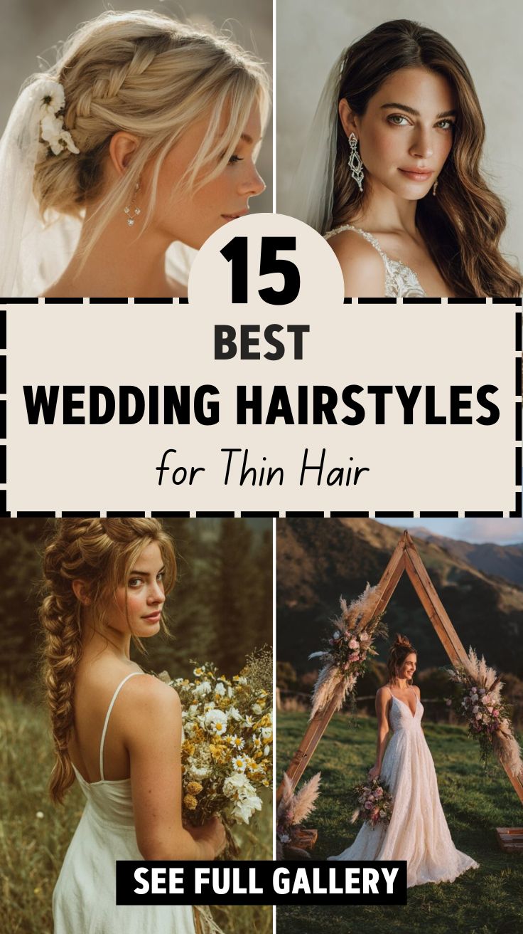 15 Wedding Hairstyles for Thin Hair
