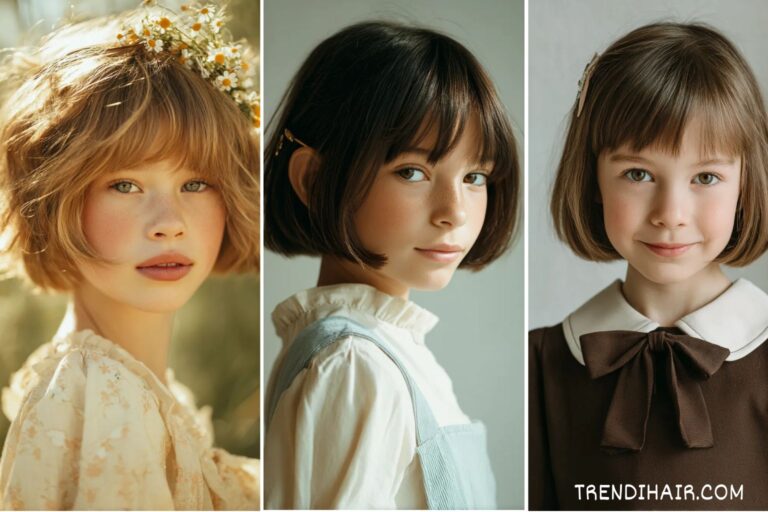 15 bob haircuts with bangs for kids