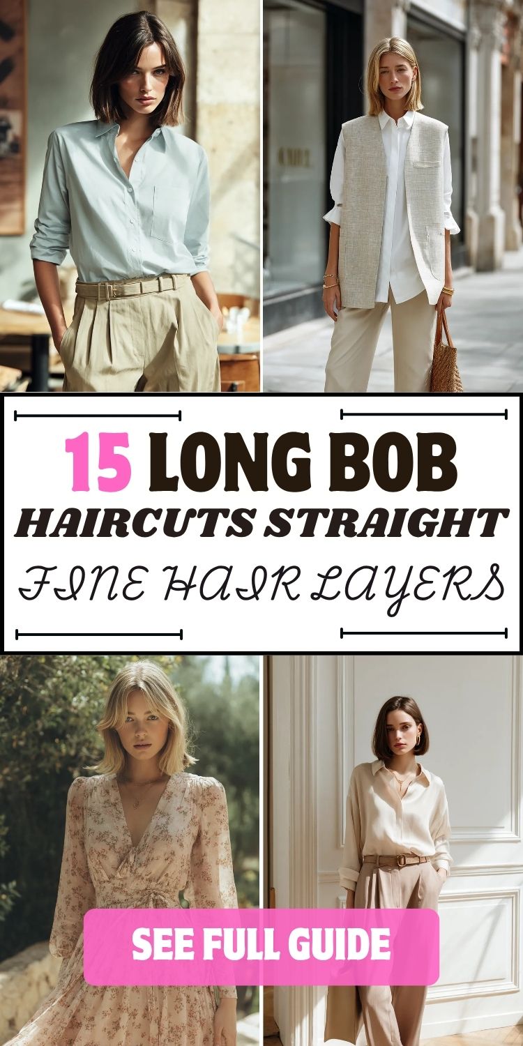 15 long bob haircuts straight fine hair layers