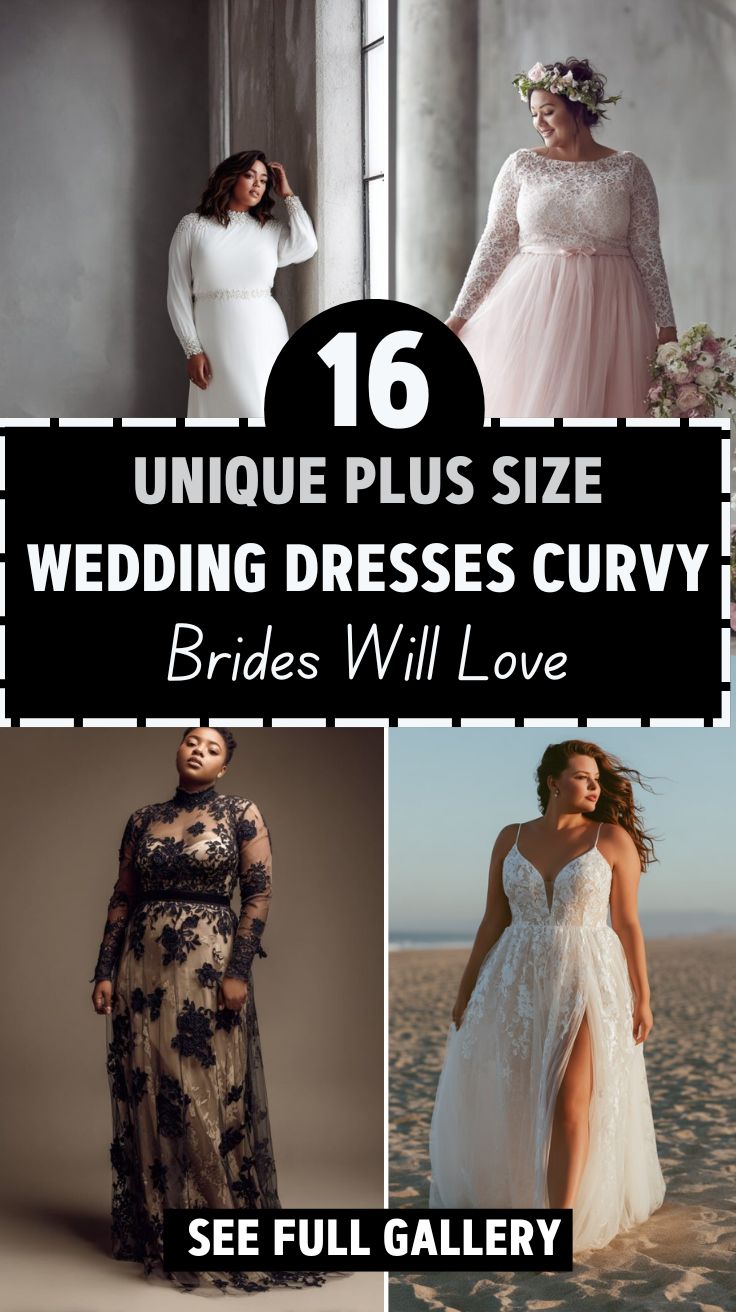 16 Unique Plus Size Wedding Dresses Curvy Brides Will Love
