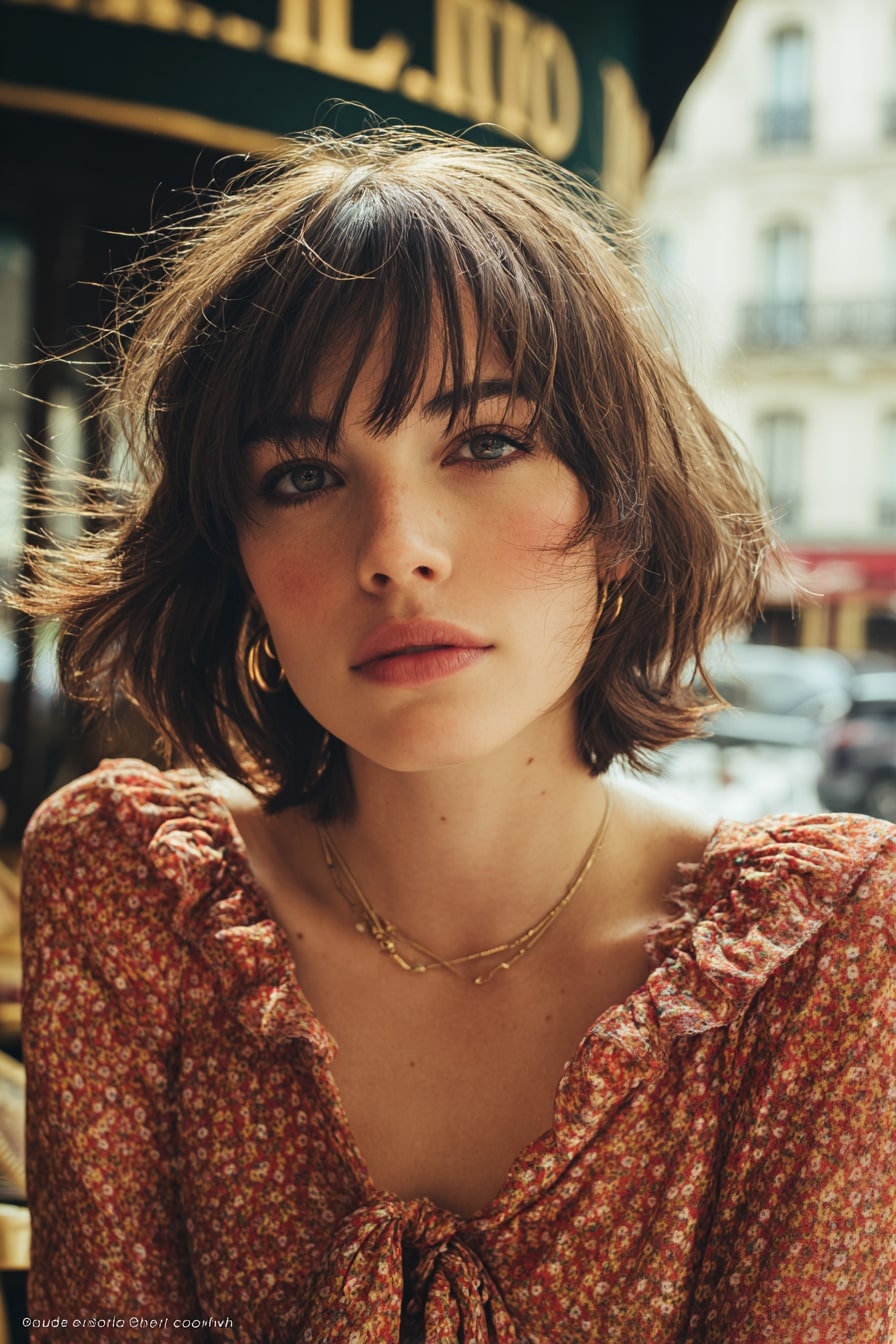 Soft Parisian Fringe Bob