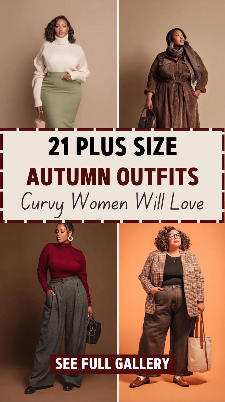 21 Plus Size Autumn Outfits That Curvy Women Will Love