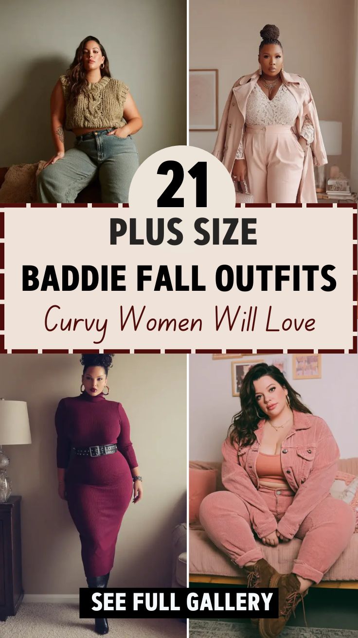 21 Plus Size Baddie Fall Outfits Curvy Women Will Love
