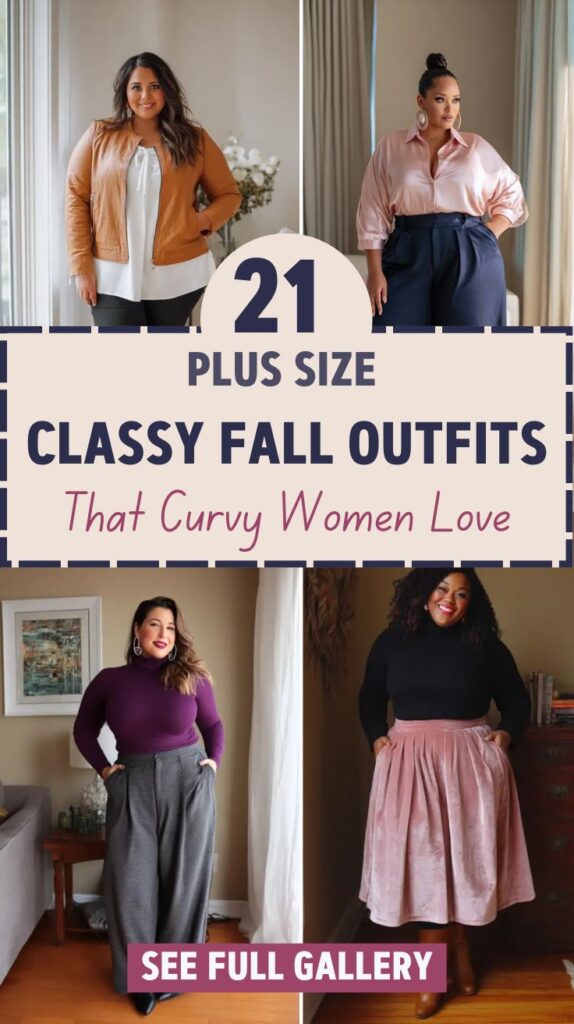 21 Plus Size Classy Fall Outfits Curvy Women Will Love
