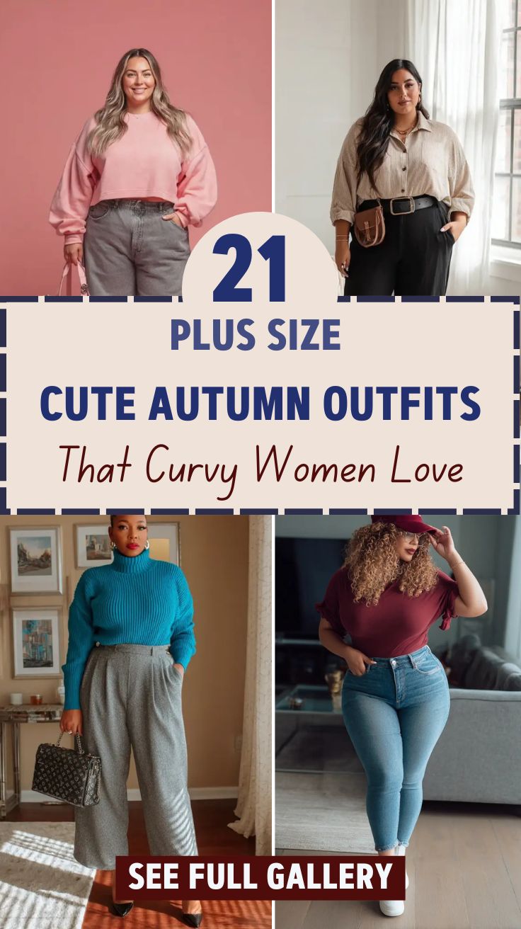 21 Plus Size Cute Autumn Outfits That Curvy Women Love
