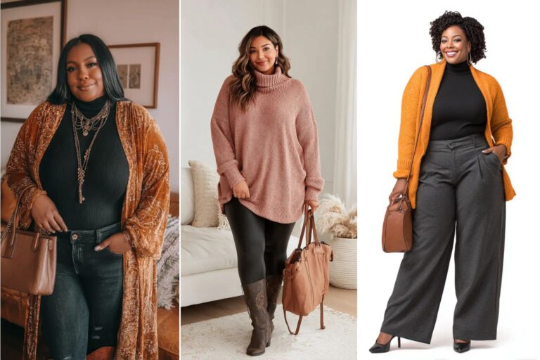 21 Plus Size Fall Aesthetic Outfits Curvy Women Will Love