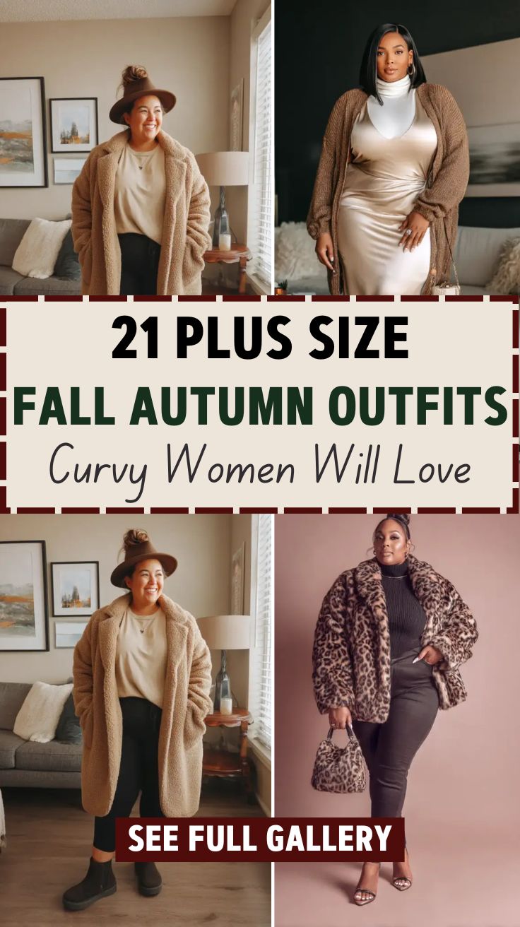 21 Plus Size Fall Autumn Outfits Curvy Women Will Love
