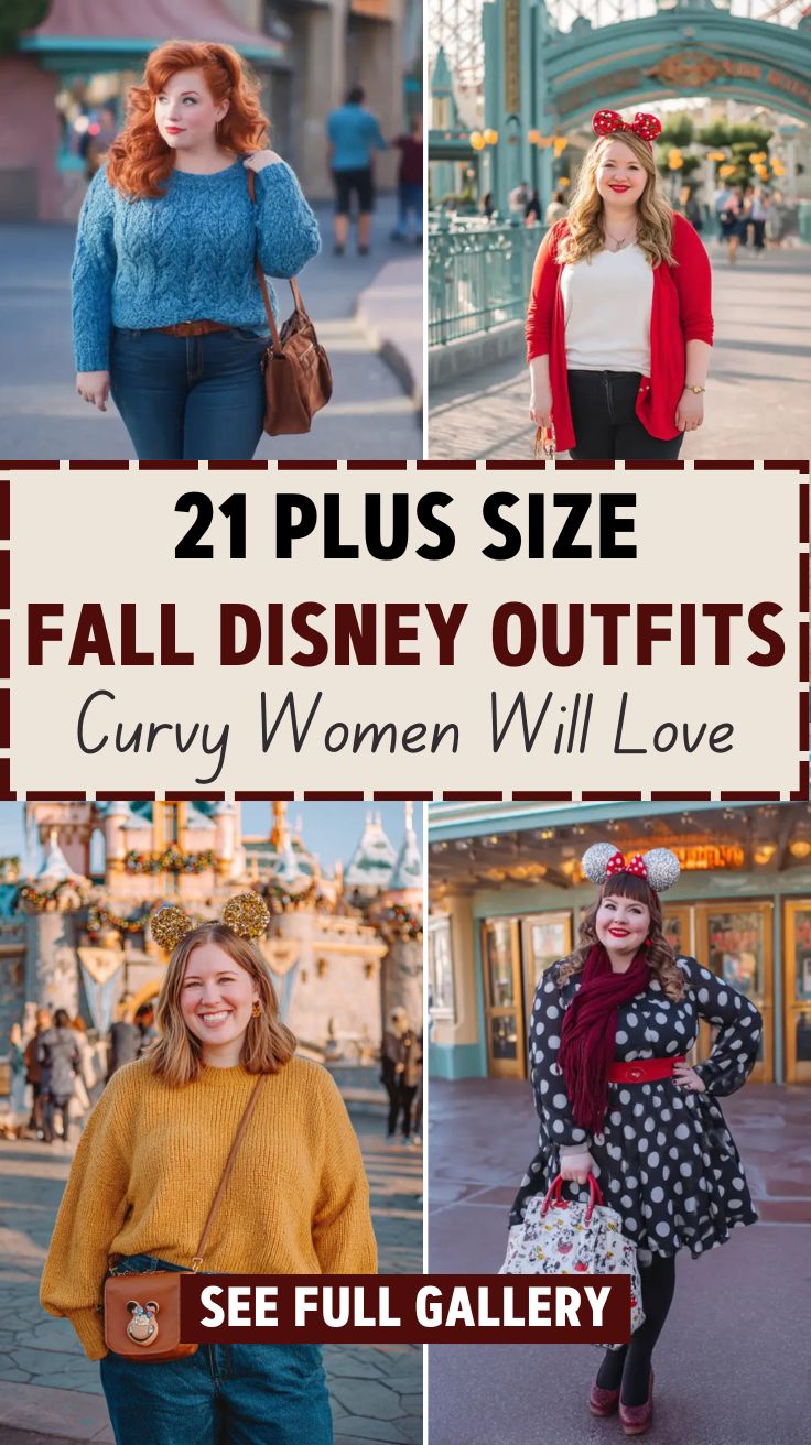 21 Plus Size Fall Disney Outfits Curvy Women Will Love
