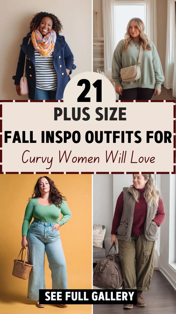 21 Plus Size Fall Inspo Outfits For Curvy Women Will Love
