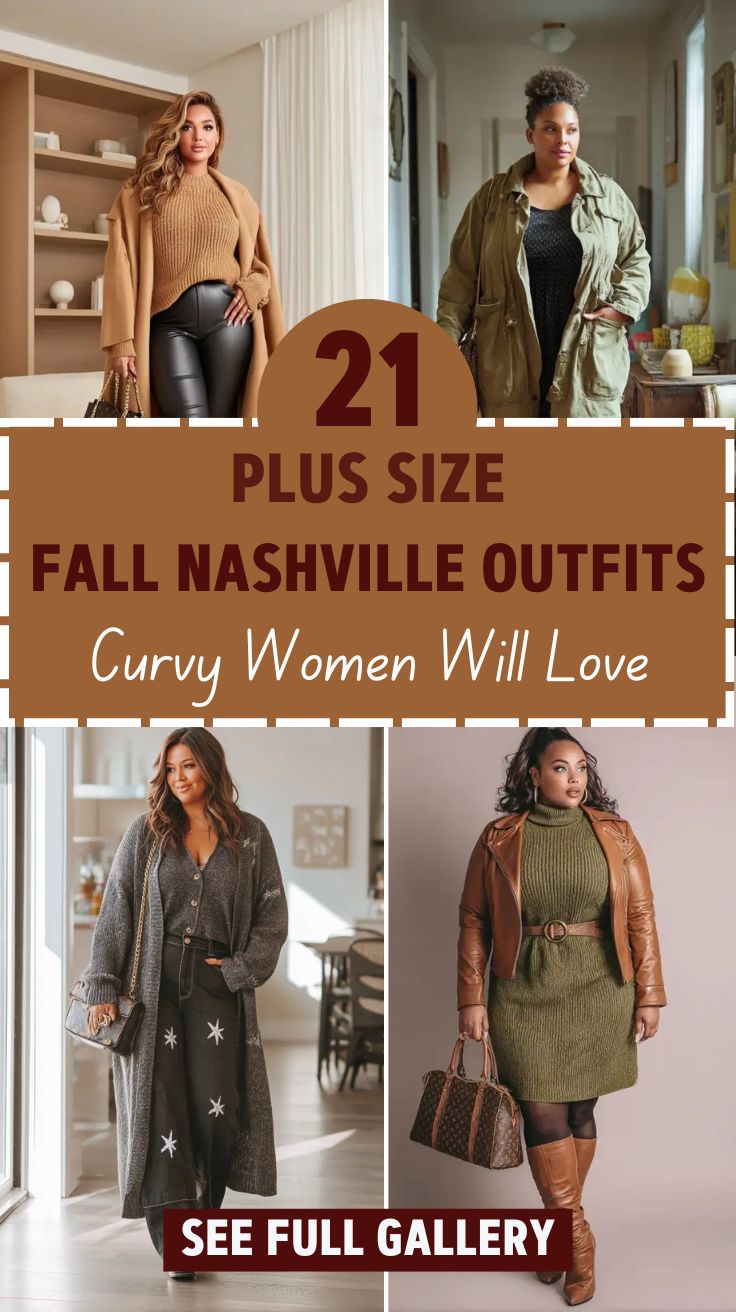21 Plus Size Fall Nashville Outfits Curvy Women Will Love
