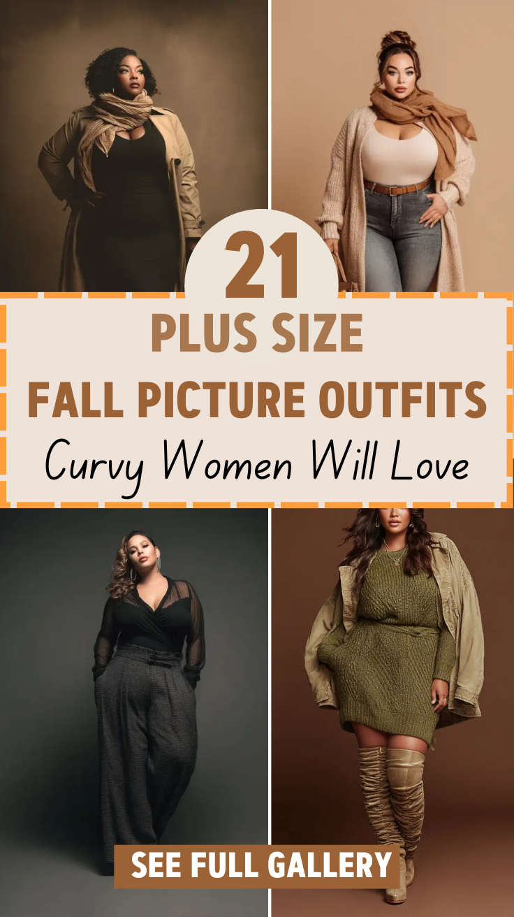 21 Plus Size Fall Picture Outfits Curvy Women Will Love
