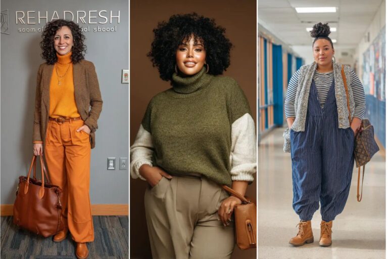 21 Plus Size Fall Teacher Outfits Curvy Women Will Love