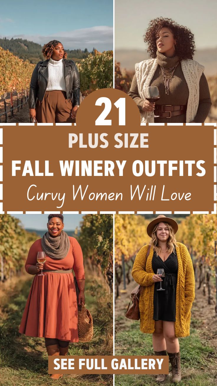 21 Plus Size Fall Winery Outfits Curvy Women Will Love