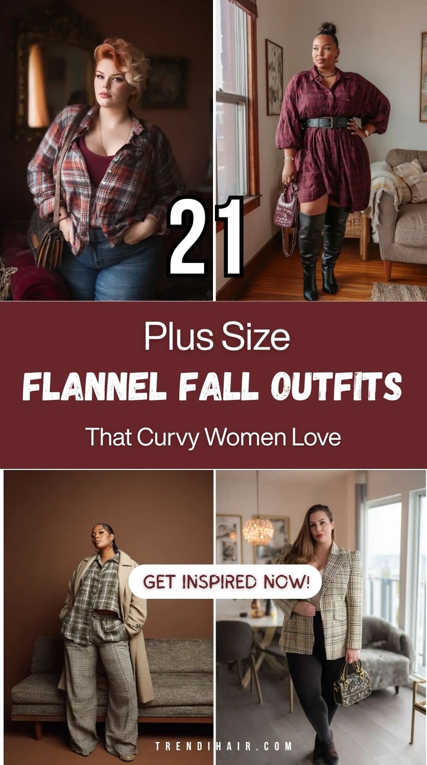 21 Plus Size Flannel Fall Outfits