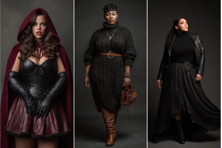21 Plus Size Goth Fall Outfits Curvy Women Will Love