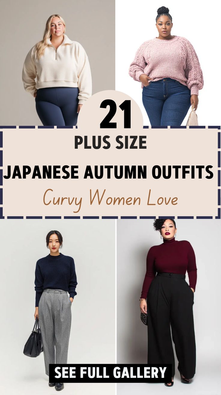 21 Plus Size Japanese Autumn Outfits Curvy Women Love