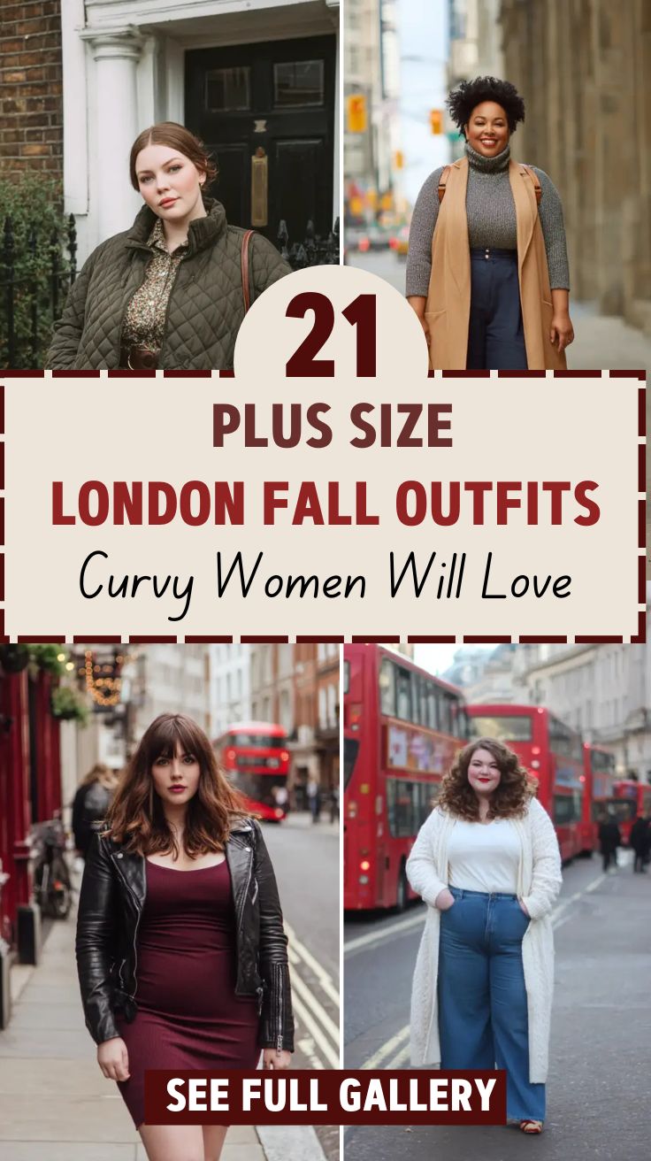 21 Plus Size London Fall Outfits Curvy Women Will Love
