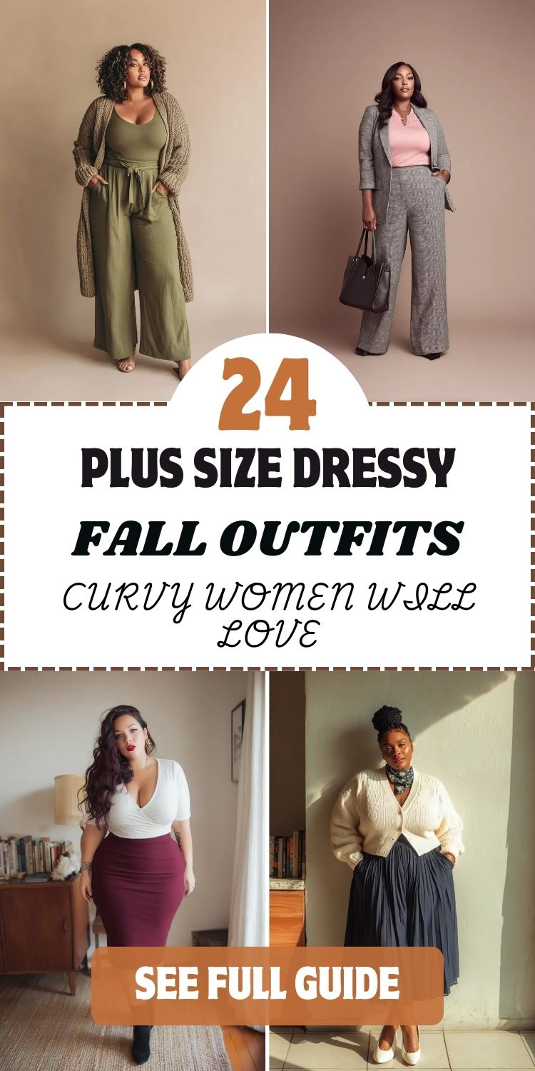 24 Plus Size Dressy Fall Outfits Curvy Women Will Love
