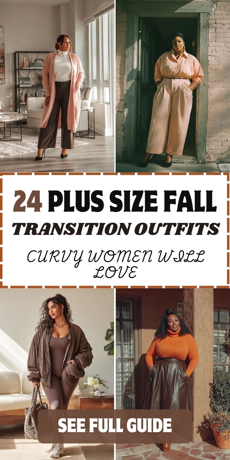 24 Plus Size Fall Transition Outfits Curvy Women Will Love