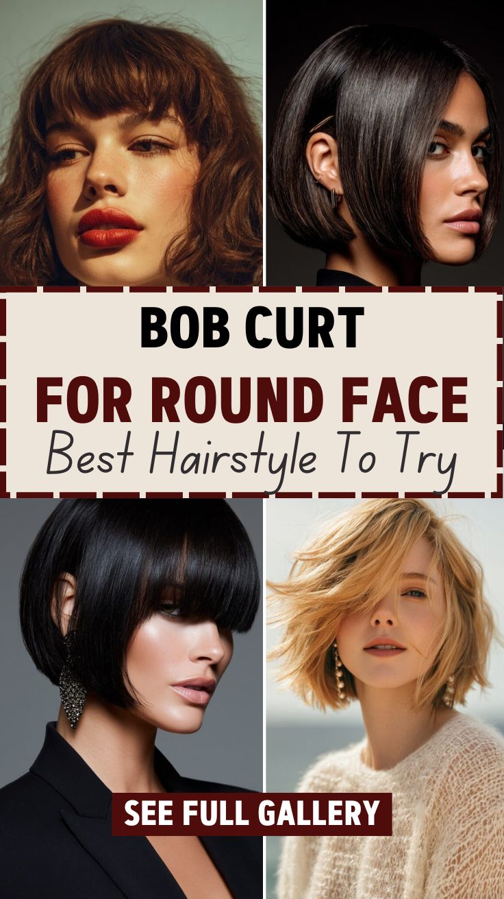 Bob Curt For Round Face Best Hairstyle To Try
