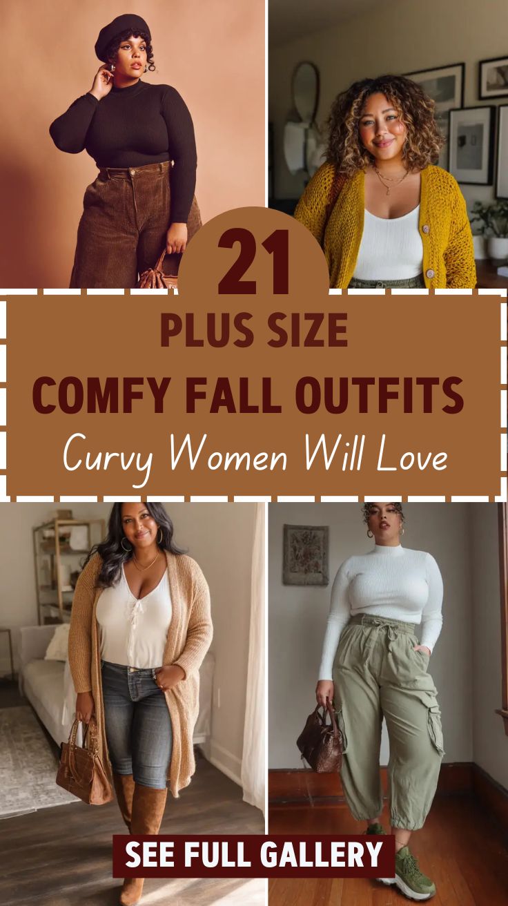 21 Plus Size Comfy Fall Outfits Curvy Women Will Love
