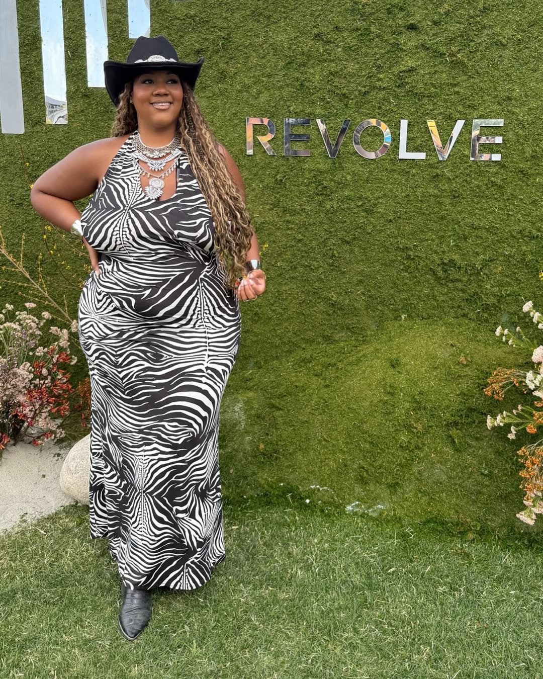 Zebra Halter Maxi + Western Accents