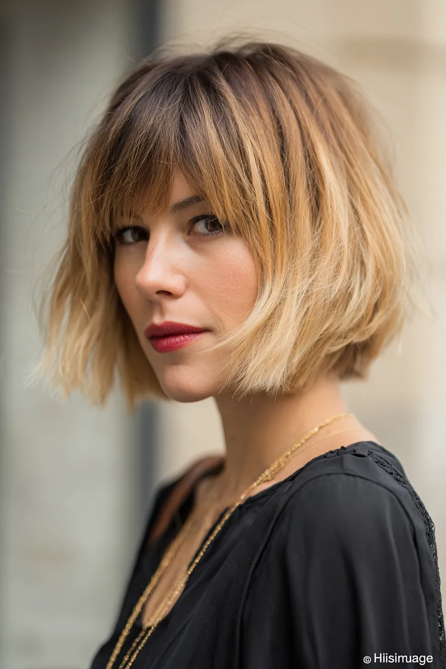 Textured Ombre Bob