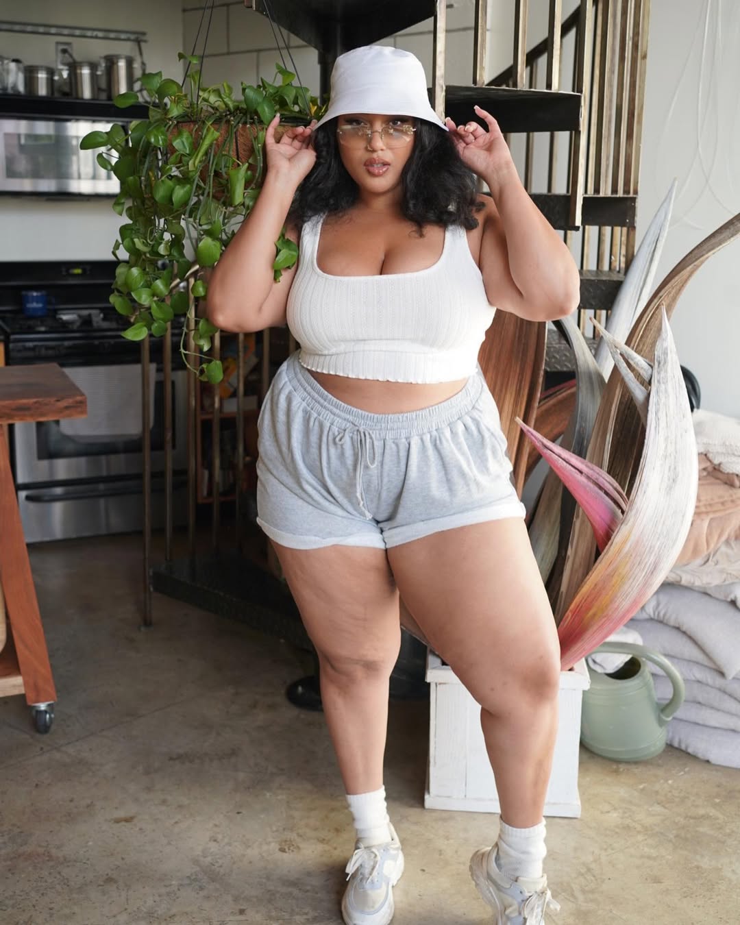 Ribbed Crop Tank + Soft Lounge Shorts