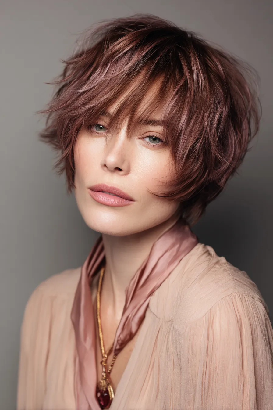 Tousled Mauve Shag