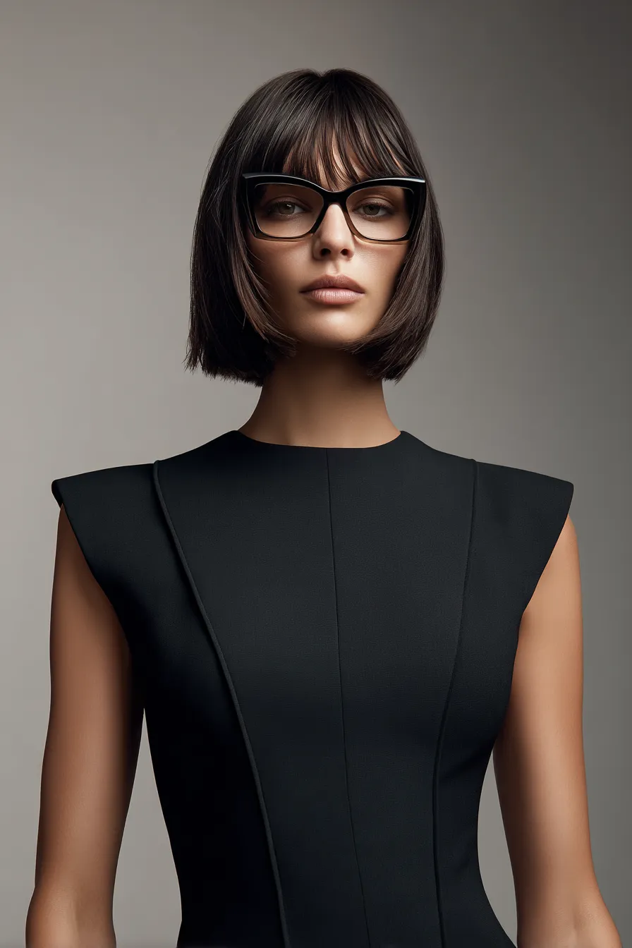 Chin-Line Fringe Bob