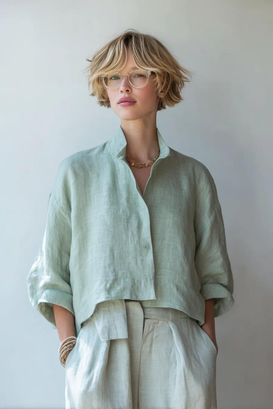 Windswept Collarbone Bob