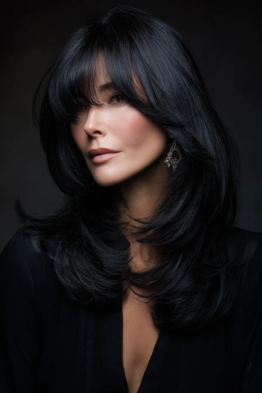 Midnight Layered Shag