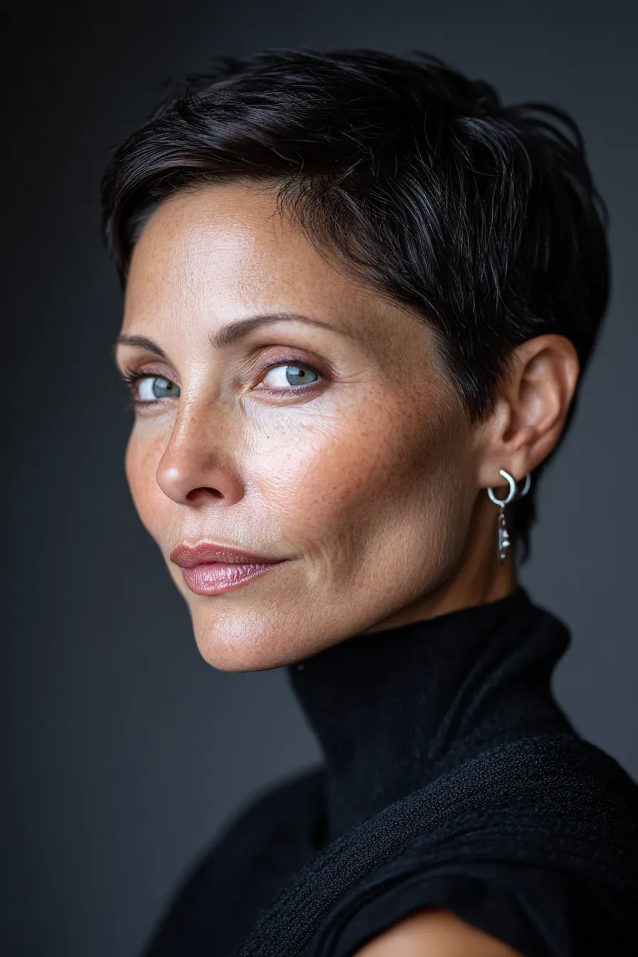 Polished Espresso Pixie