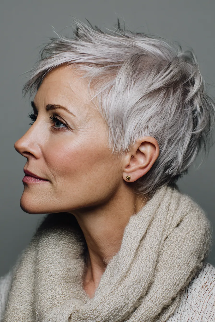 Feathered Silver Crop