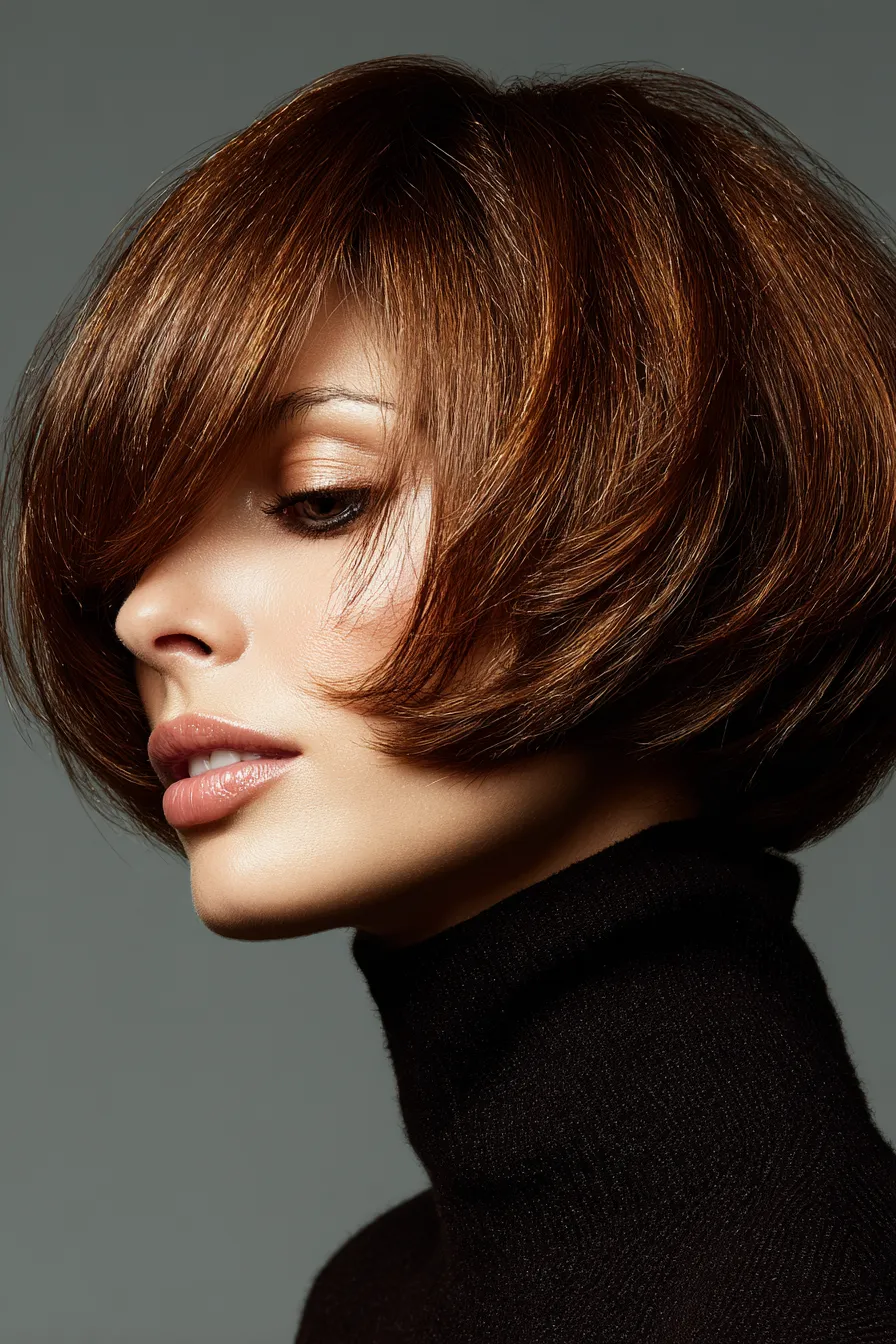 Chestnut Sculpted Bob