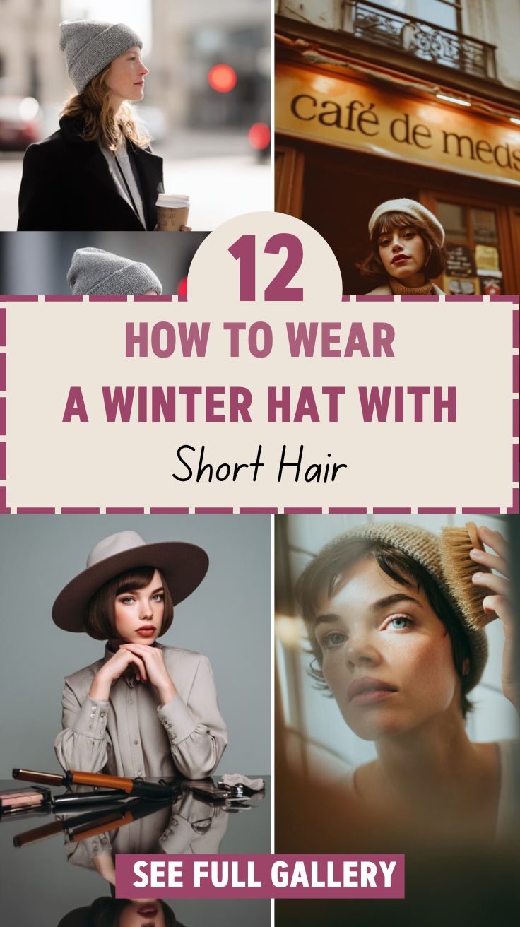 How to Wear a Winter Hat with Short Hair
