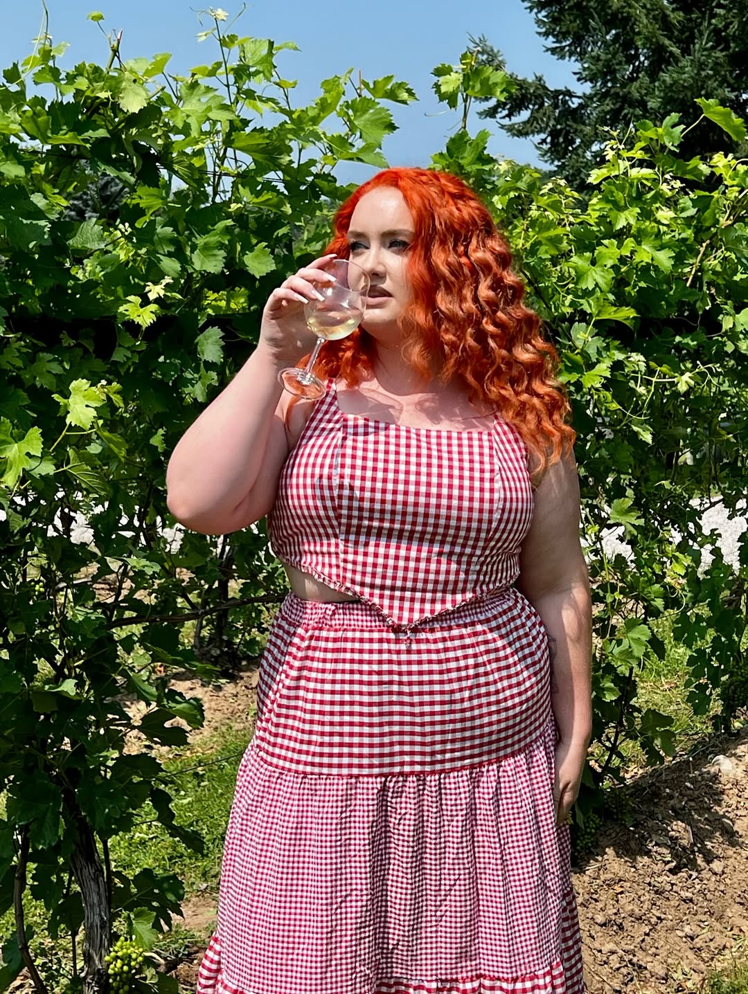 Gingham Crop Set + Tiered Skirt Ease