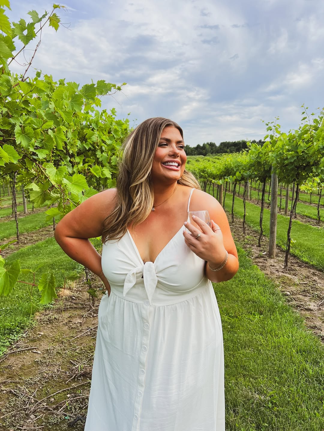 Tie-Front Sundress + Soft Button Skirt Flow