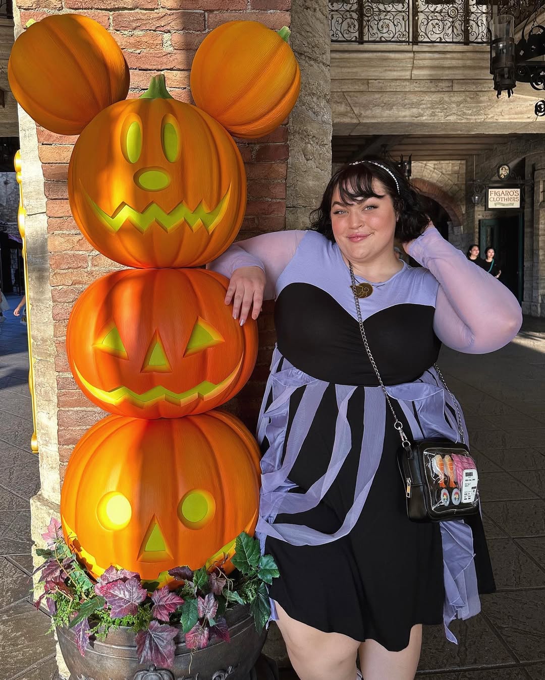 Lilac Mesh Sleeves + Shadowed Skater Dress