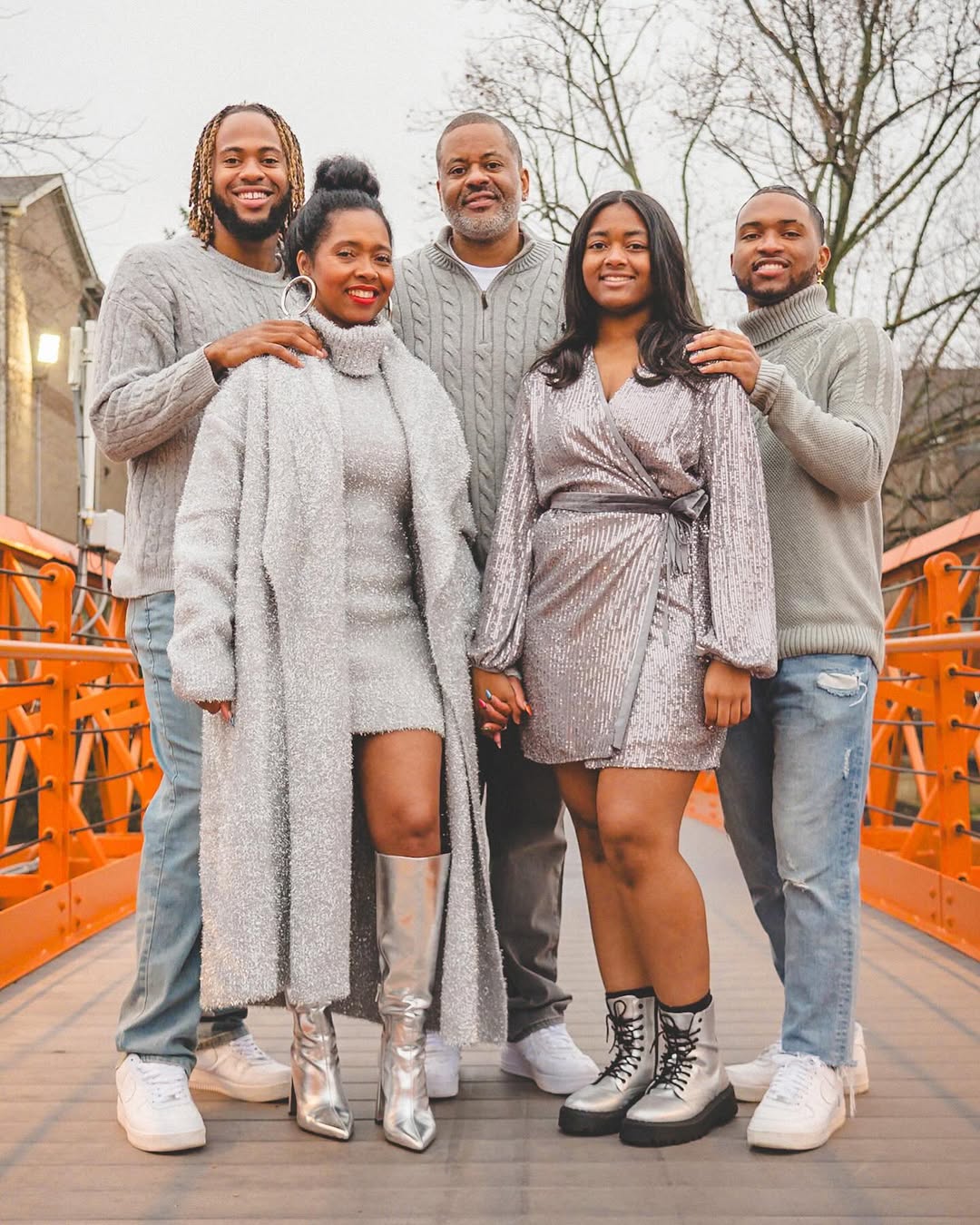 Metallic Wrap Dress + Soft Structured Shine