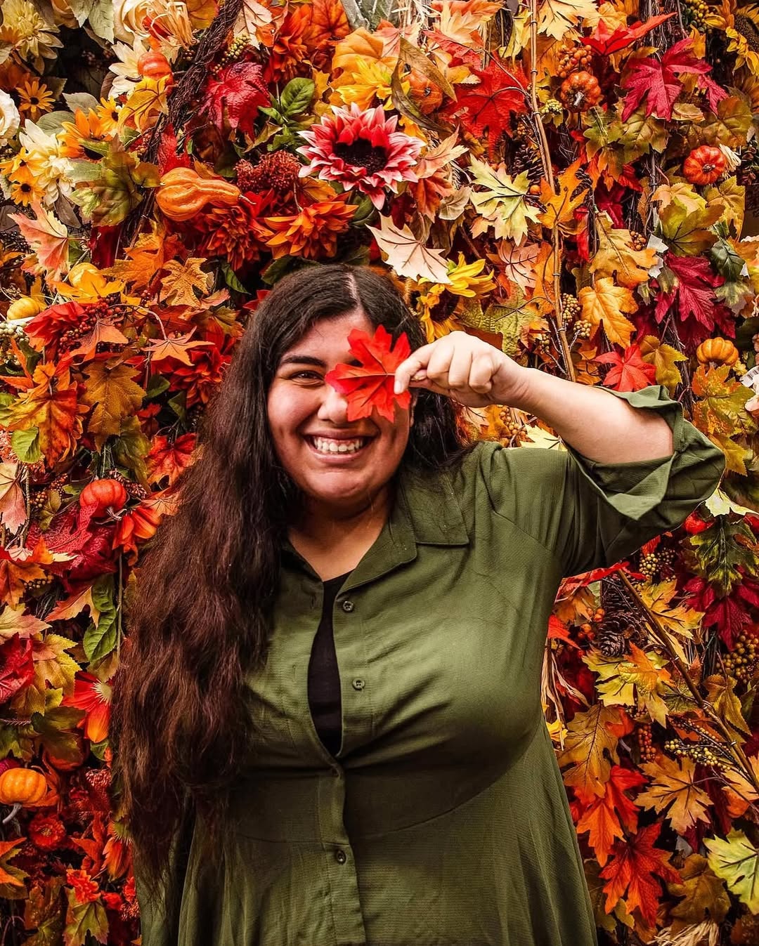 Olive Button-Down Shirt + Soft Base Layer