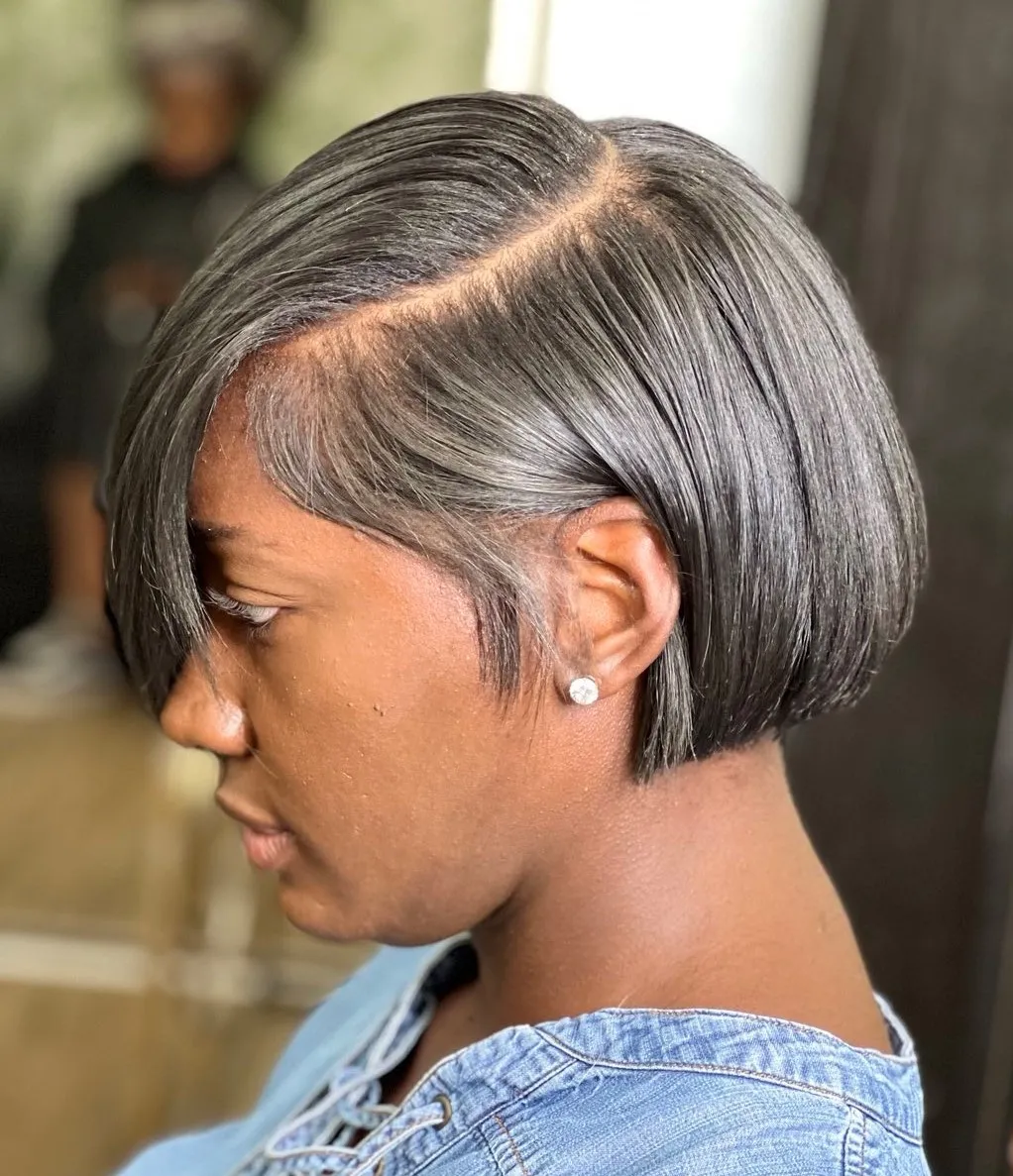 Polished Side-Part Bob