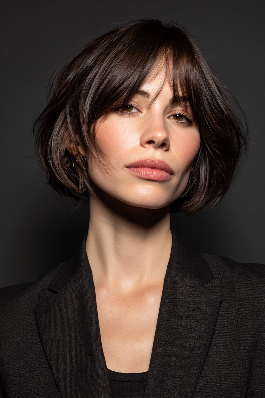 Tousled Curtain-Soft Bob