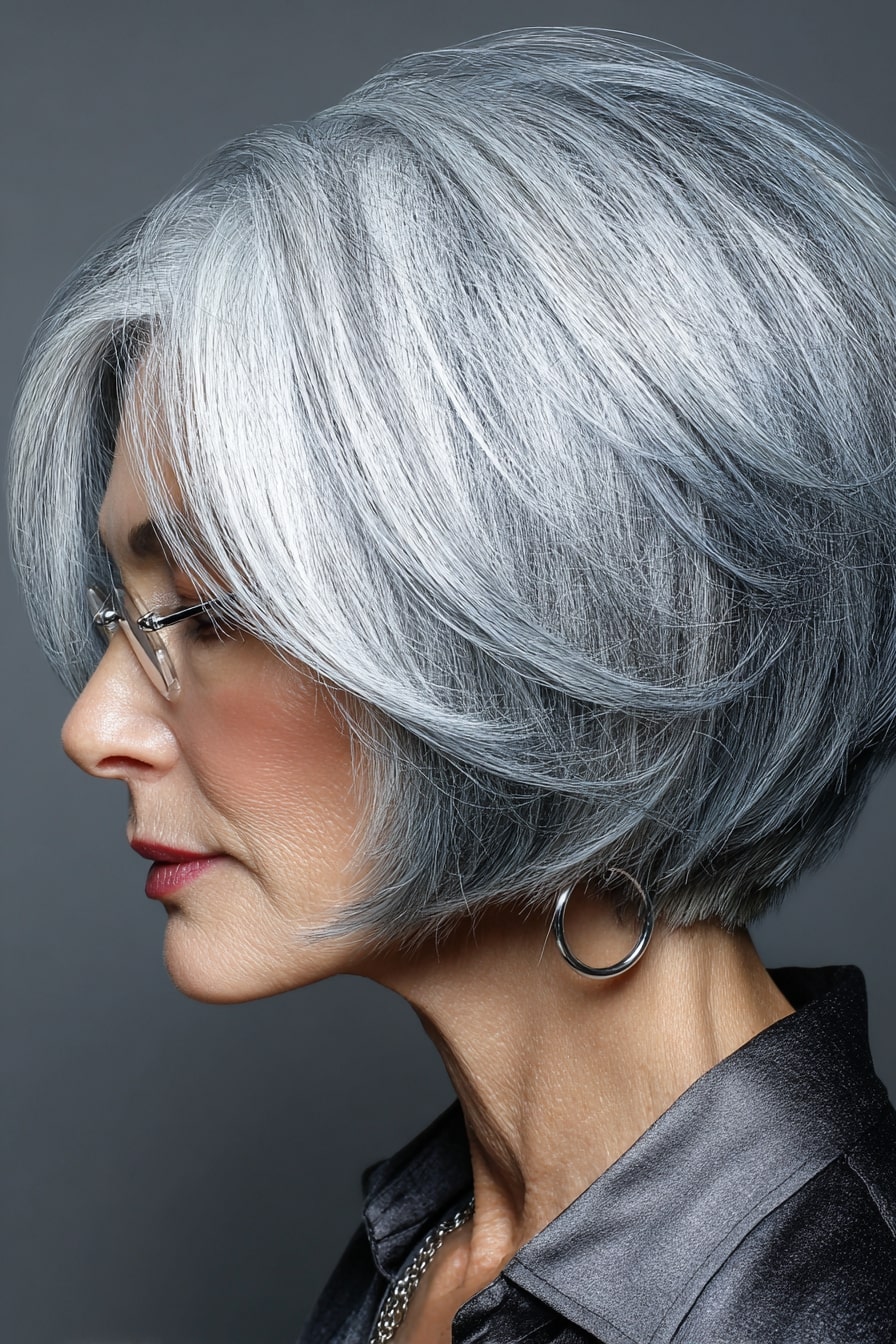 Refined Silver Contour Bob