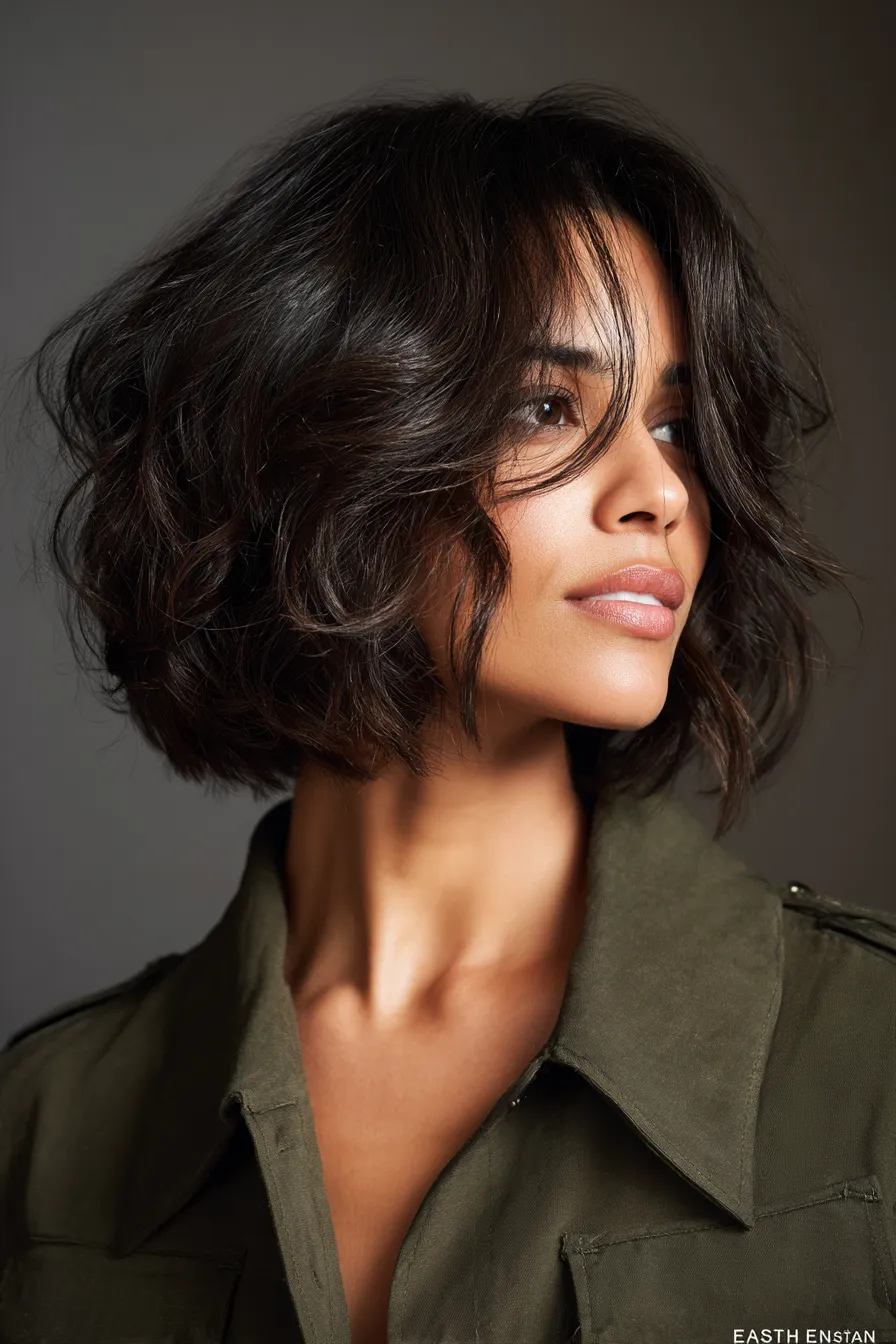 Contoured Wavy Bob