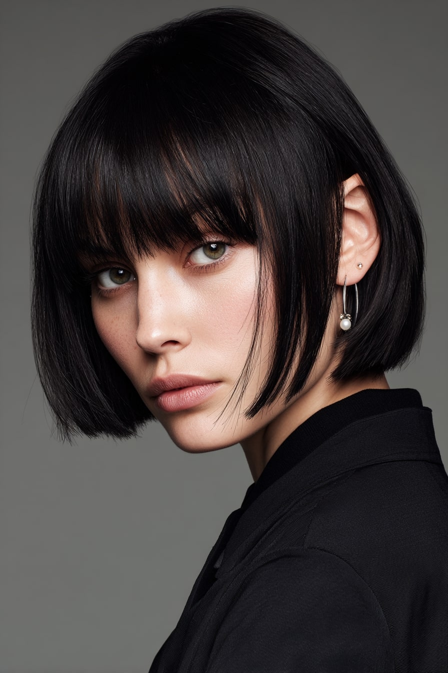 Sleek Micro-Curtain Bob