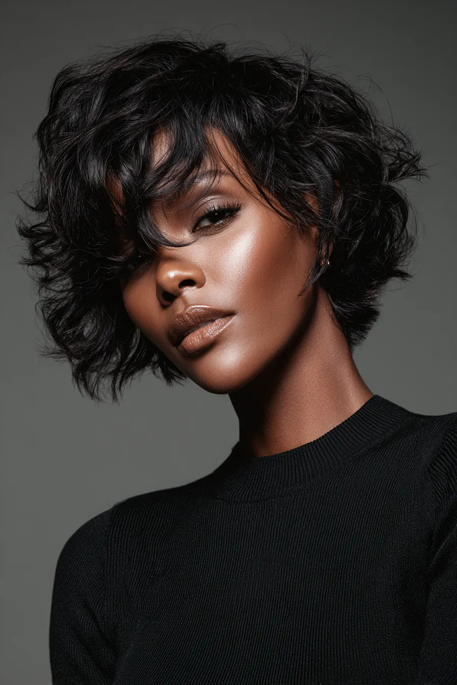 Sculpted Micro-Shag Bob