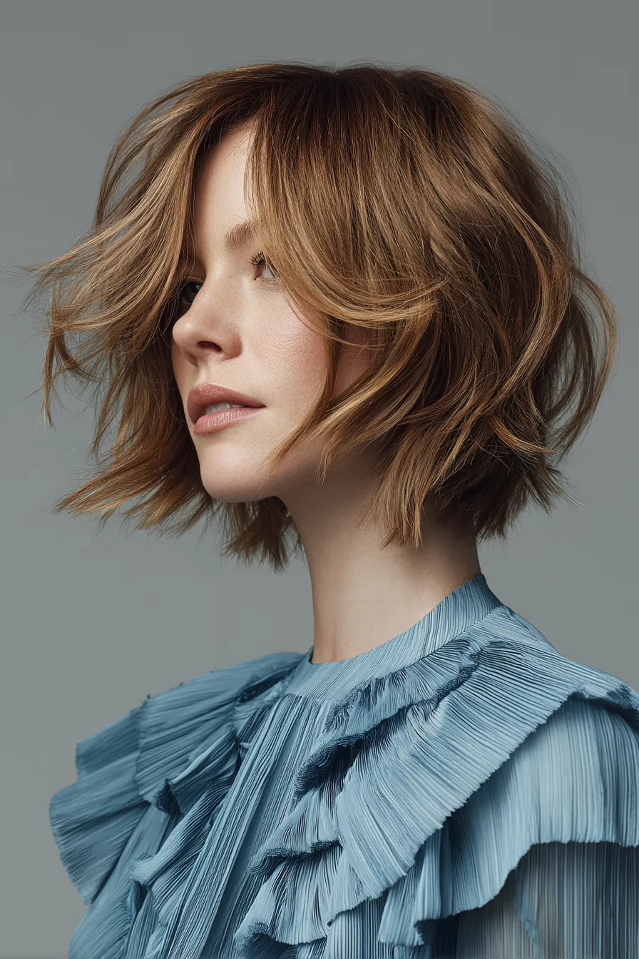 Windswept Textured Bob