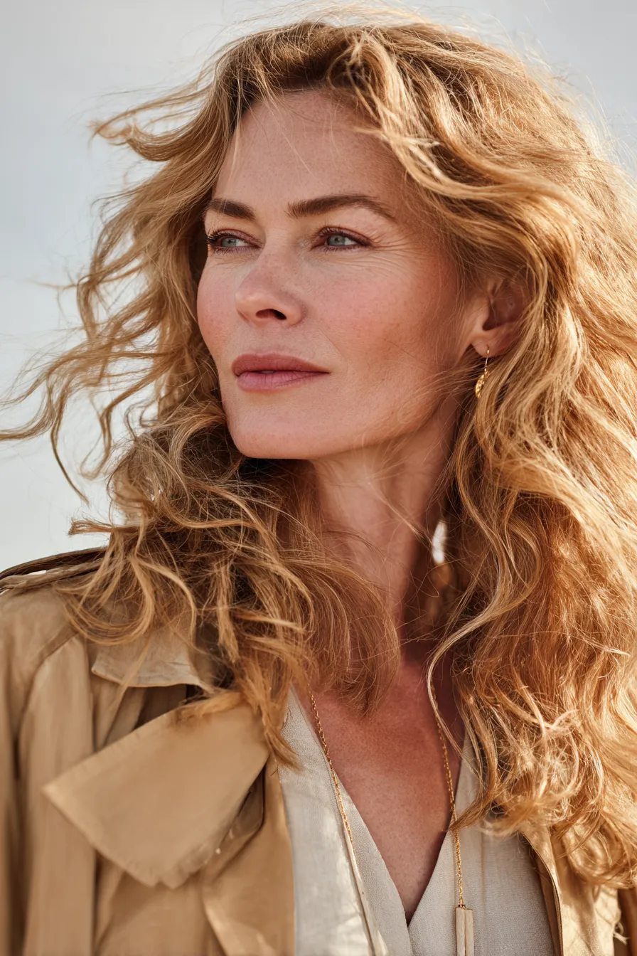 Sunlit Layered Waves